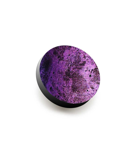 Bague cuir pearl violet Circle fabriqué en France par Paola Borde