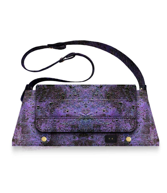 sac liège pearl violet fabriqué en France par Paola Borde